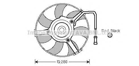 VW 4Z7959455A Вентилятор, охолодження двигуна