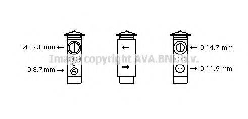 KRAMER 0151.0014 Розширювальний клапан, кондиціонер