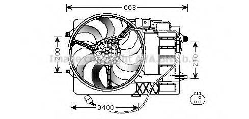 AVA QUALITY COOLING BW7516 Вентилятор, охолодження двигуна