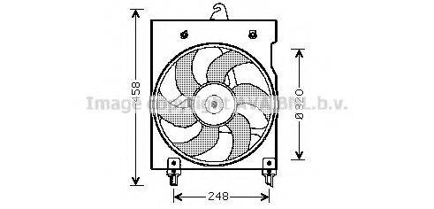 AVA QUALITY COOLING CN7524 Вентилятор, охолодження двигуна