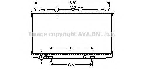 AVA QUALITY COOLING DN2223 Радіатор, охолодження двигуна