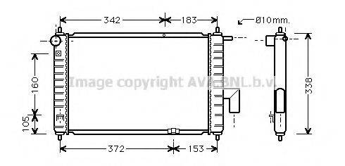 BLUE PRINT ADG09880 Радіатор, охолодження двигуна