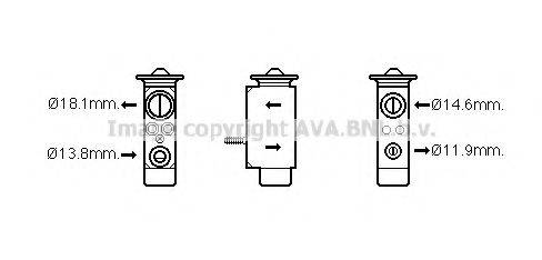 AVA QUALITY COOLING FD1492 Розширювальний клапан, кондиціонер