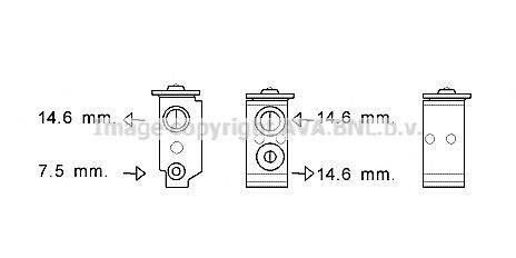 AVA QUALITY COOLING HY1363 Розширювальний клапан, кондиціонер