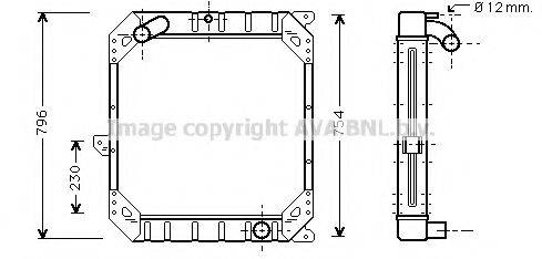 AVA QUALITY COOLING ME2110 Радіатор, охолодження двигуна