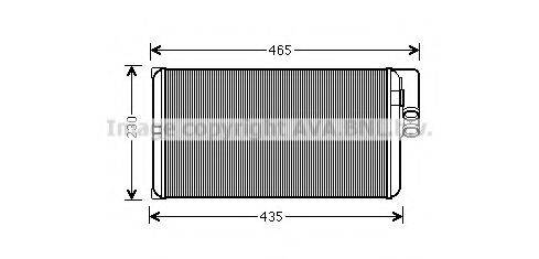 AVA QUALITY COOLING ME6231 Теплообмінник, опалення салону