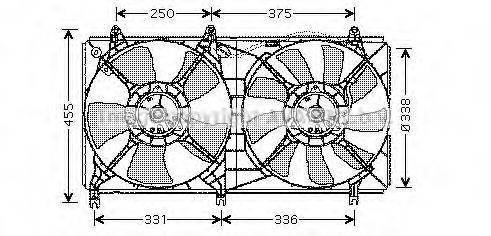 AVA QUALITY COOLING MT7524 Вентилятор, охолодження двигуна