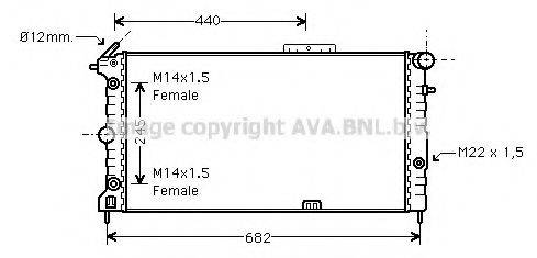 MAHLE ORIGINAL 350213591000 Радіатор, охолодження двигуна