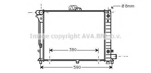 AVA QUALITY COOLING SB2050 Радіатор, охолодження двигуна