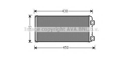 AVA QUALITY COOLING VL6048 Теплообмінник, опалення салону