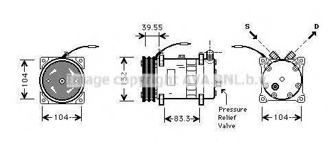 AVA QUALITY COOLING VLAK038 Компресор, кондиціонер