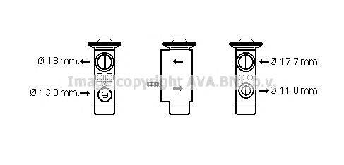 AVA QUALITY COOLING VO1181 Розширювальний клапан, кондиціонер
