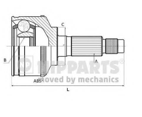 LEXUS 43470-80064 Шарнірний комплект, приводний вал