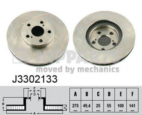 NIPPARTS J3302133 гальмівний диск