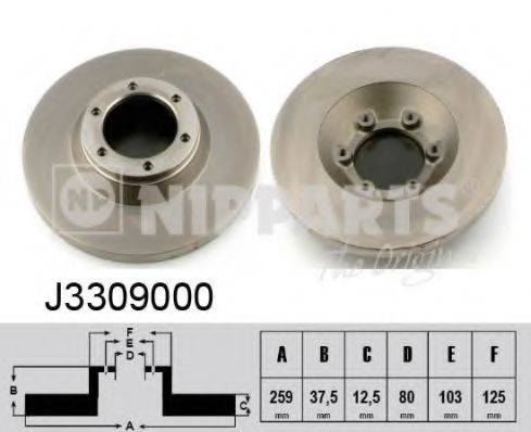 NIPPARTS J3309000 гальмівний диск