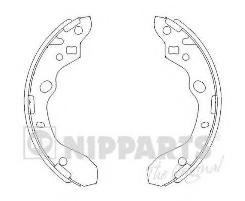 NIPPARTS J3503037 Комплект гальмівних колодок