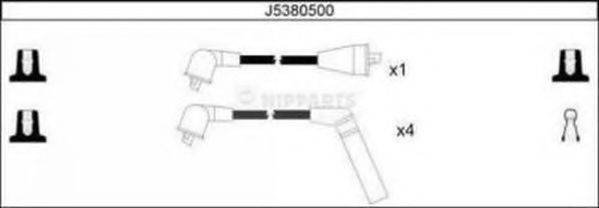 NIPPARTS J5380500 Комплект дротів запалювання
