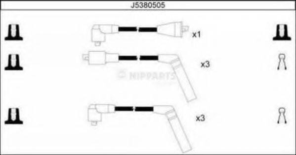 NIPPARTS J5380505 Комплект дротів запалювання