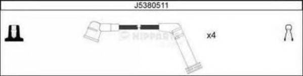 NIPPARTS J5380511 Комплект дротів запалювання