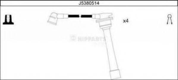 NIPPARTS J5380514 Комплект дротів запалювання