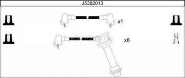 NIPPARTS J5382013 Комплект дротів запалювання