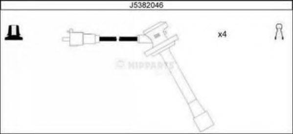 NIPPARTS J5382046 Комплект дротів запалювання