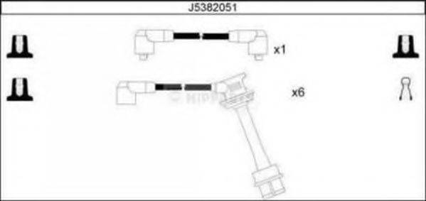 NIPPARTS J5382051 Комплект дротів запалювання