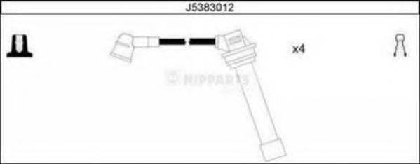 NIPPARTS J5383012 Комплект дротів запалювання