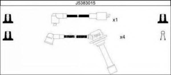 NIPPARTS J5383015 Комплект дротів запалювання