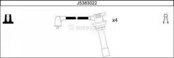 NIPPARTS J5383022 Комплект дротів запалювання