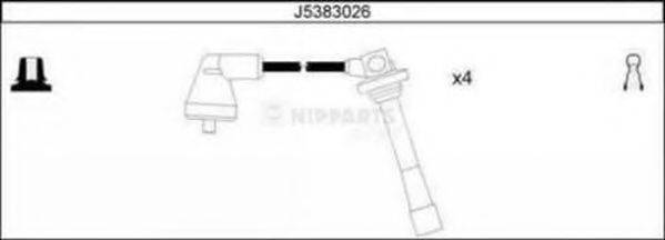 NIPPARTS J5383026 Комплект дротів запалювання