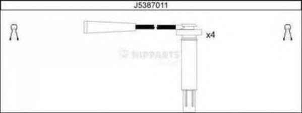 NIPPARTS J5387011 Комплект дротів запалювання