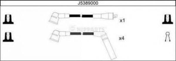 NIPPARTS J5389000 Комплект дротів запалювання