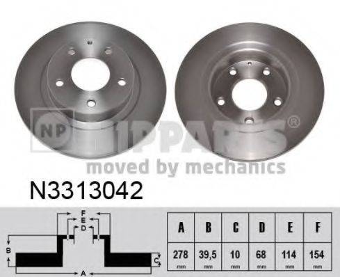 NIPPARTS N3313042 гальмівний диск