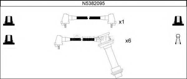 NIPPARTS N5382095 Комплект дротів запалювання
