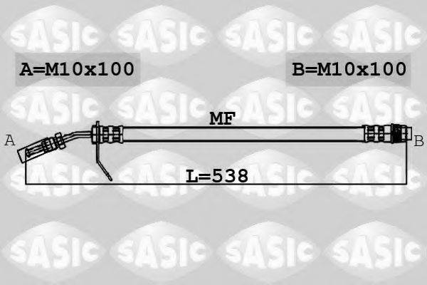 SASIC 6604009 Гальмівний шланг