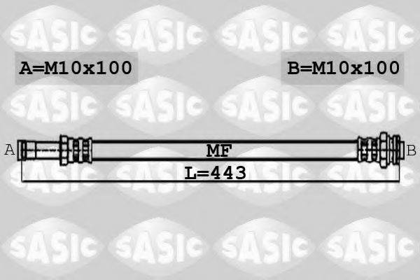 SASIC 6606011 Гальмівний шланг