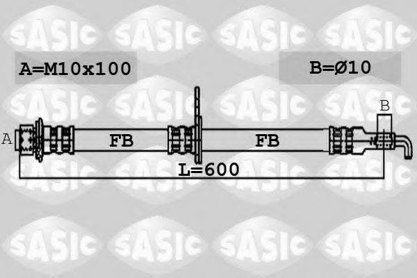 SASIC 6606055 Гальмівний шланг
