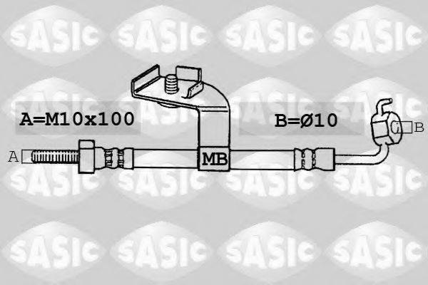 SASIC SBH6327 Гальмівний шланг