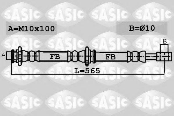 SASIC 6606157 Гальмівний шланг