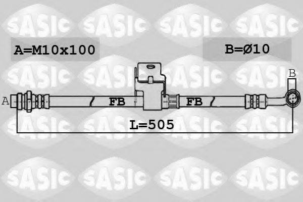 SASIC 6606167 Гальмівний шланг