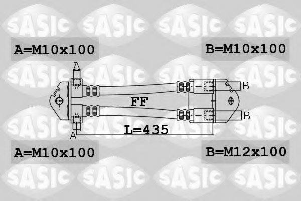 SASIC 6606199 Гальмівний шланг