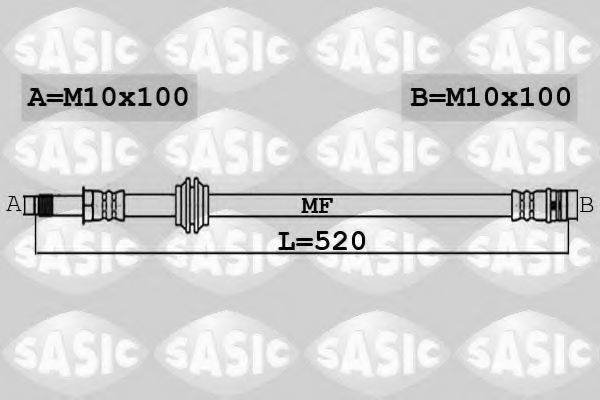SASIC 6606222 Гальмівний шланг
