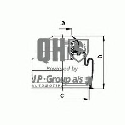 JP GROUP QJB2661 Комплект пильника, приводний вал