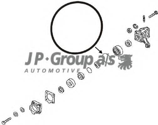 JP GROUP 8151250506 Кільце валу, що ущільнює, підшипник ступиці колеса