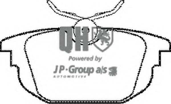 JP GROUP BP1090 Комплект гальмівних колодок, дискове гальмо