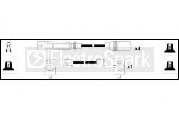 STANDARD OEK129 Комплект дротів запалювання