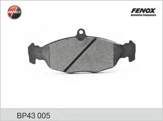 FENOX 607051 Комплект гальмівних колодок, дискове гальмо
