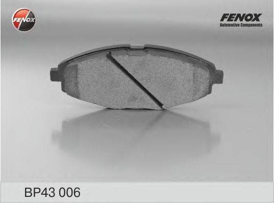 FENOX BP43006 Комплект гальмівних колодок, дискове гальмо