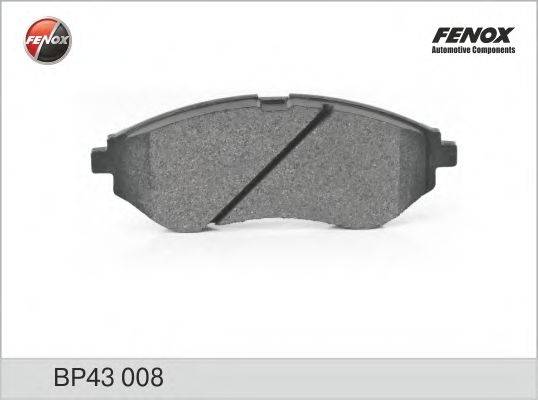 FENOX BP43008 Комплект гальмівних колодок, дискове гальмо
